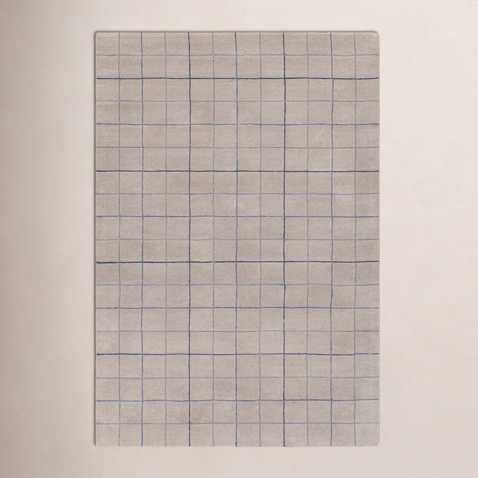Mallory Hand-Tufted Gray Geometric Rug, Rectangle 5' x 8'