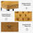 Round Wood Dining Set with Tufted Dining Chair-1180813021-1180813011