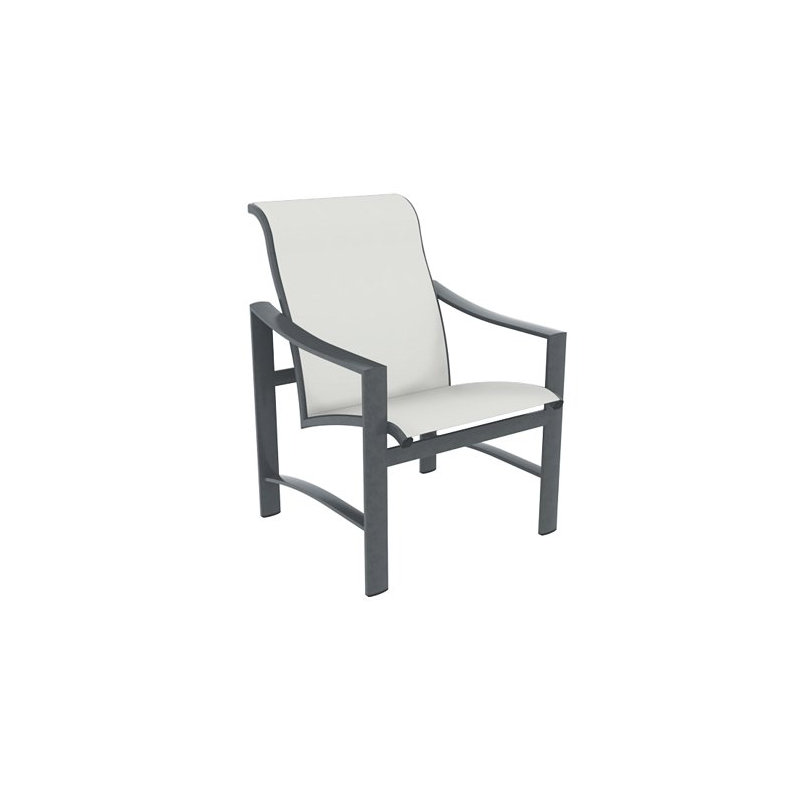 Kenzo Outdoor Dining Armchair, Graphite, Bogota