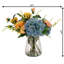 Rose Hydrangea Crackle Vase - 17 Inches