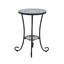 Table d'appoint de patio avec tablette