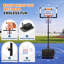 Panier de basketball réglable réglable avec base et roues remplissables