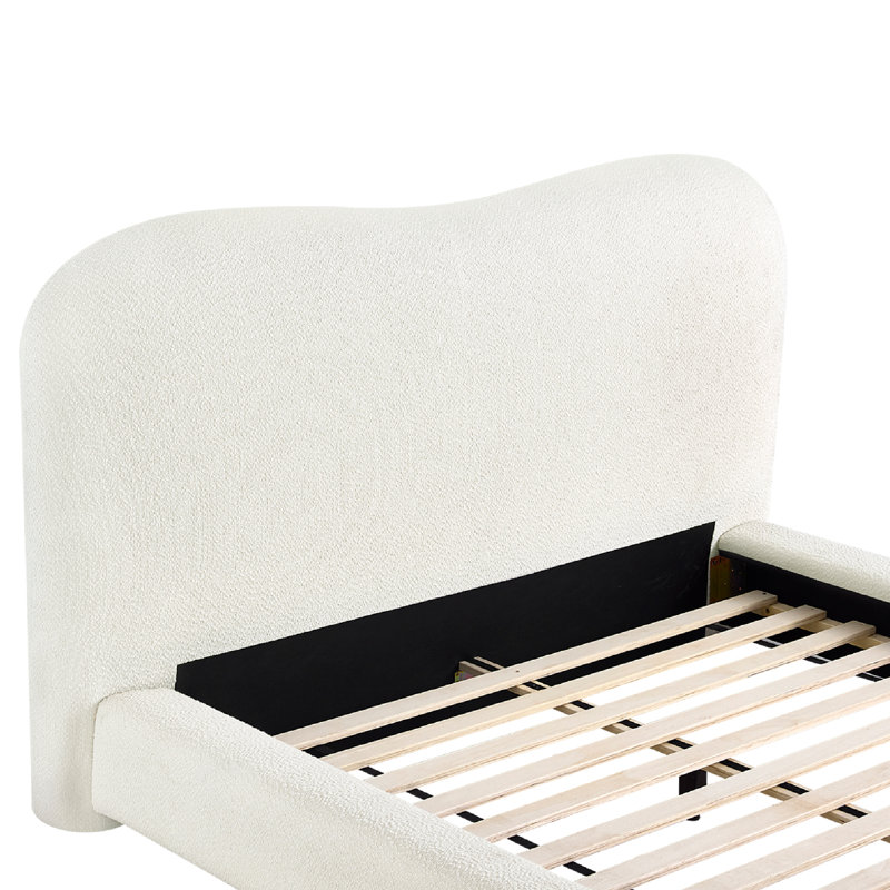  Lit plateforme tapissier Woodcroft, Grand lit