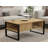 Modern Coffee Table with Wall-Mount Option, Sapphire Oak, 39.4 x 23.6 x 17.3 inches | 100% Melamine Coated Particle Board, Thickness: 0.7 inches | Multiple Shelves, Stylish Industrial Design for Living Room & Office Spaces-1552931996