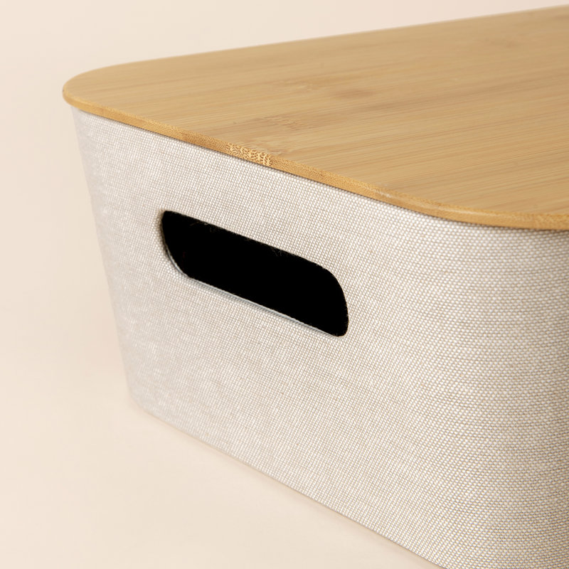 Ensemble de panier de rangement en tissu Urban Tweed, Beige