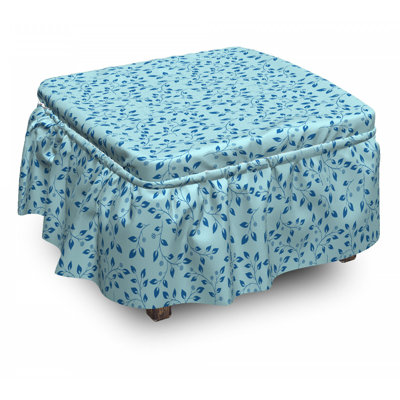 Box Cushion Ottoman Slipcover