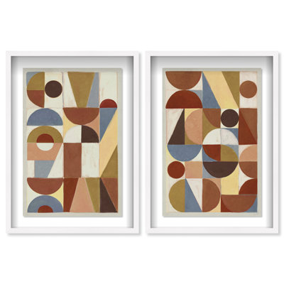 Tiled Set Framed Graphic Art