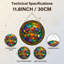 Panneau de vitrail 12 "H Autumn Harvest
