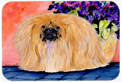 East Urban Home Pekingese Glass Cutting Board