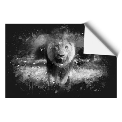 Lion Paint Splash - Frameless Print