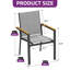 Fauteuil de terrasse empilable