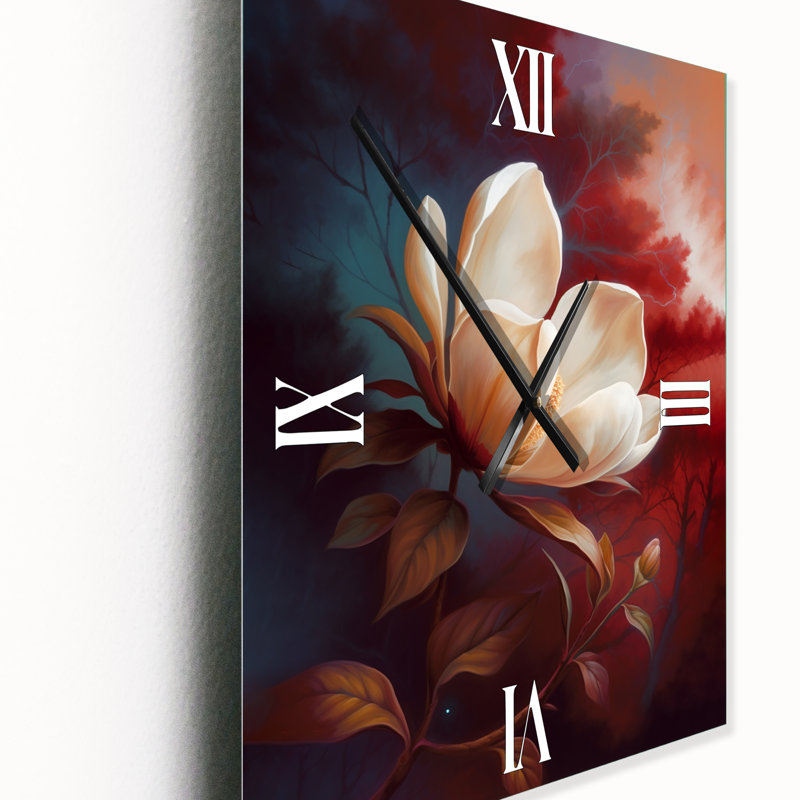 Horloge murale Magnolia Dreams II - Magnolias, H 28 po x l 12 po x P 1 po