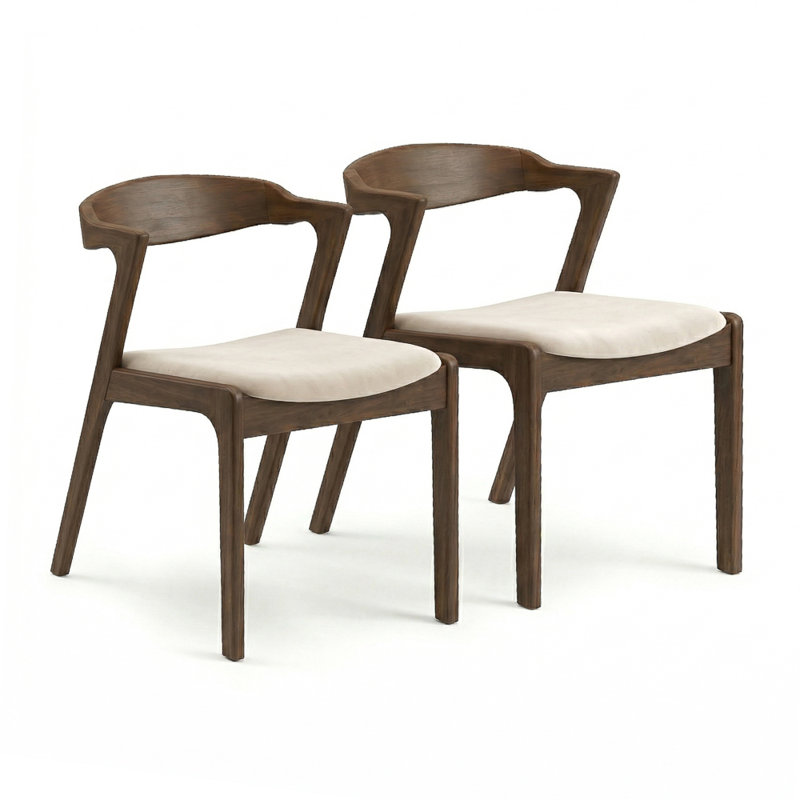 Chaise de salle à manger Artrell, Crème