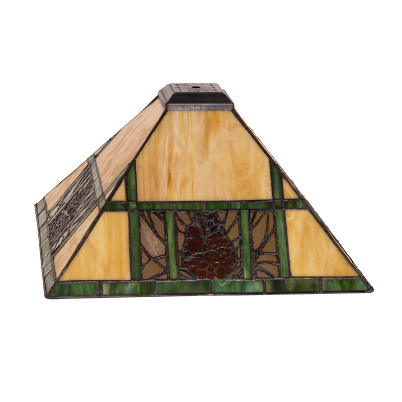14" Square Pinecone Ridge Shade
