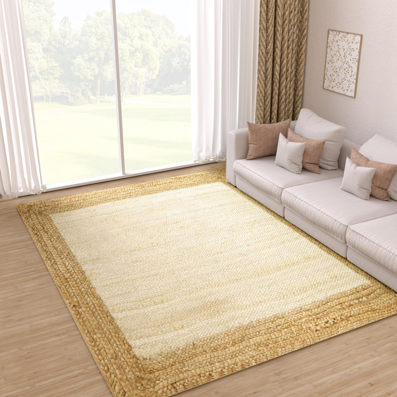 Kayleigh Hand-Braided Jute Area Rug, Rectangle 7' x 9'