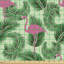 Pantin Tropical Bird Palm Trees Fabric