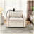 Convertible Sleeper Sofa Bed with Storage Beige