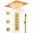 20" Ceiling-Mount LED Rainfall Shower System with Bluetooth Music, Handheld Sprayer & Thermostatic Valve-95462175