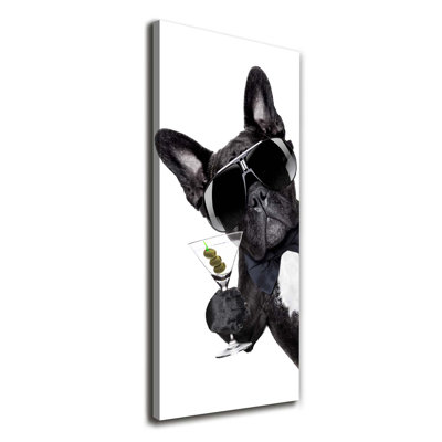 Piez From A Martini - Wrapped Canvas Print