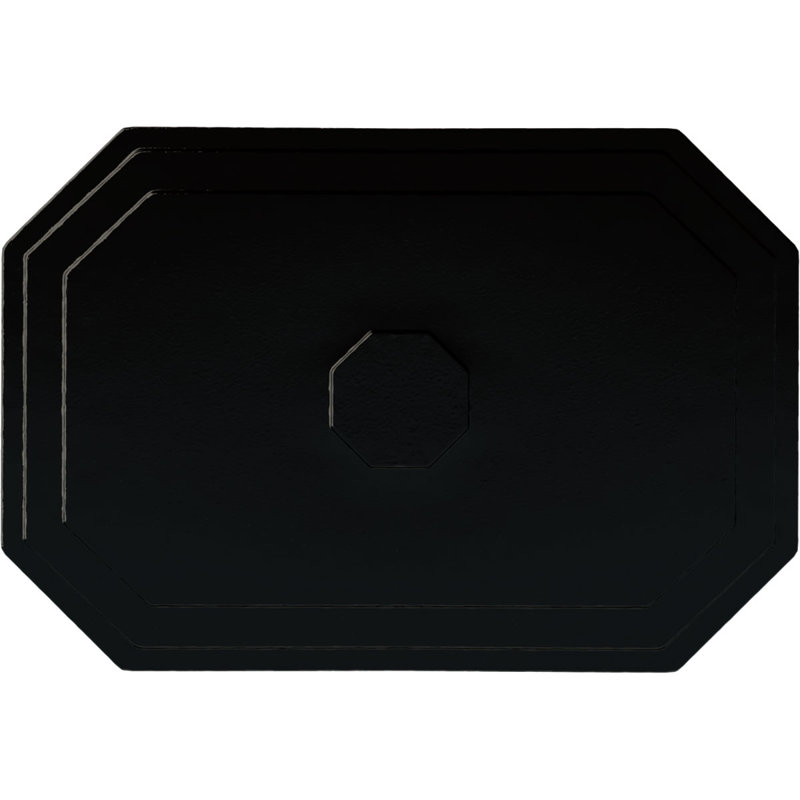 Médaillon de plafond Felix l 25 1/4 po x H 17 1/4 po x P 1 3/4 po, Perle noire