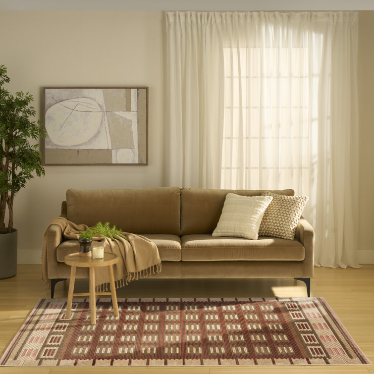 Tapis d'intérieur rouille Marilo