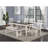 Dining Room Furniture Dining Table Finish Table W Wooden Top 1Pc Rectangular Table With Leaf
