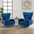 Fauteuil en velours capitonné