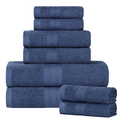 Asleigh 450 GSM Eco-Friendly 100% Ringspun Cotton Bathroom Towel Set