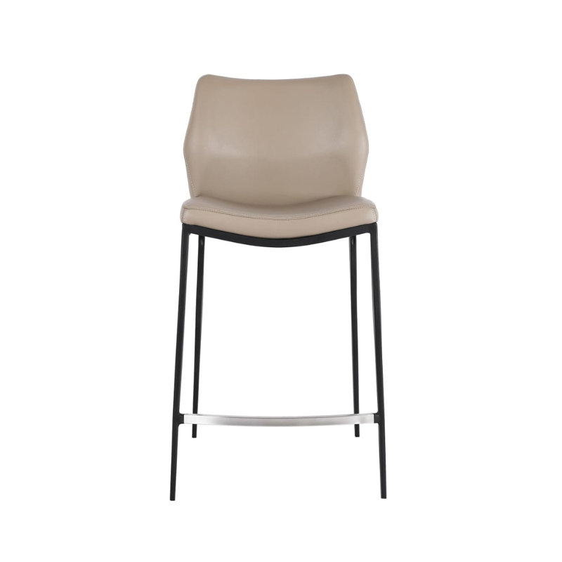 Machlan Upholstered Counter Stool with Metal Frame