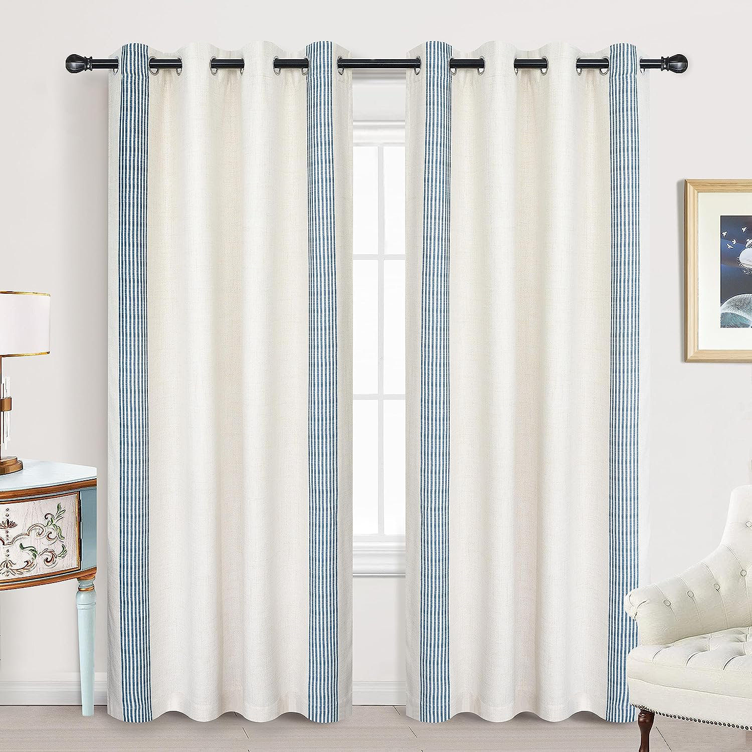 Gracie Oaks Velmer Linen Curtain & Reviews | Wayfair