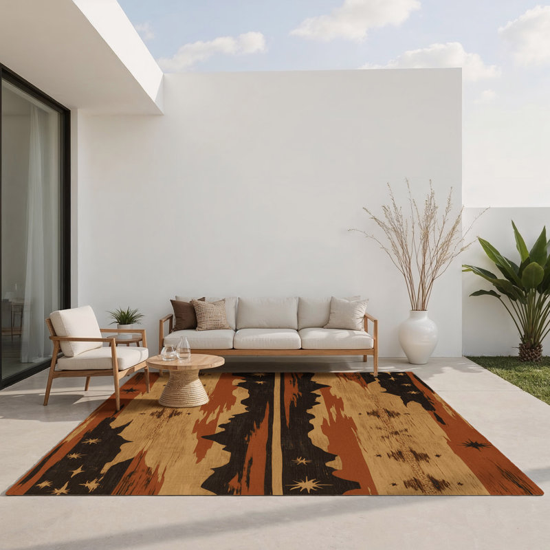 Tapis intérieur / extérieur Burnish Expanse, Rectangulaire 3 pi x 5 pi