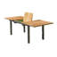 Ensemble de salle à manger d'extérieur 5 pièces Ankia, 4 chaises inclinables, beige, table de 62 à 84 pouces-118445267