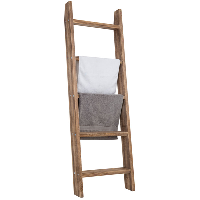 Porte-serviette échelle en bois 4,5 pi