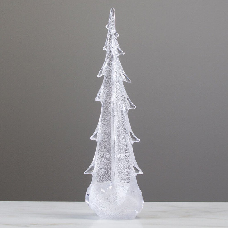 Silver Leaf Evergreen, 18" H x 5.5" W x 5.5" D