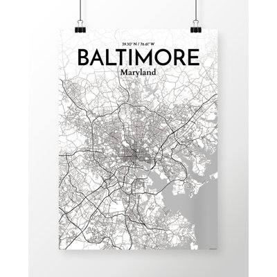 " Baltimore City Map "