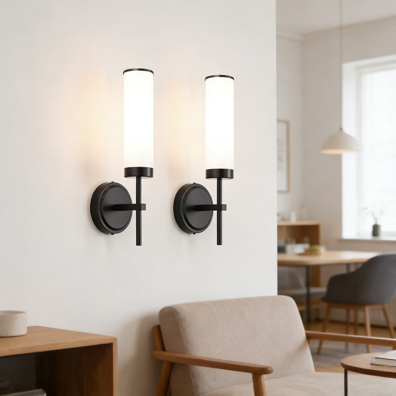 Ensemble de 2 appliques murales Modern Modern, Satin / or