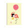 Flamingo Hug by Big Nose Work - Wrapped Canvas Print