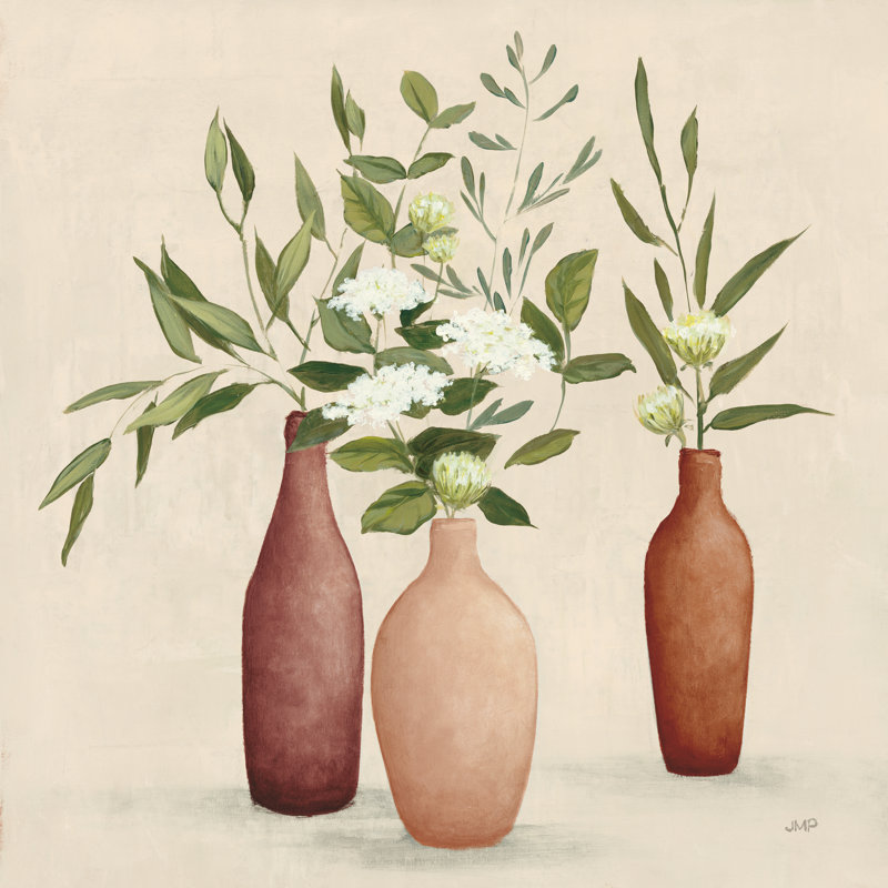 Natural Bouquet I Light by Julia Purinton - Wrapped Canvas Painting, 122cm H x 122cm W x 3.8cm D