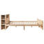 Bookcase Bed Without Mattress Solid Wood Pine-301055608
