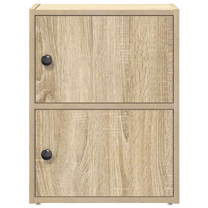 Shanetra 40cm W Bookcase, Sonoma Oak, (2 Shelves) 52cmH x 40cmW x 24cmD