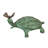 Efrain Metal Turtle with Butterfly Garden Statue