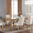 Simons 42 " Extendable Rectangular with Solid Wood Base Dining Table