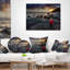 Coucher de soleil à Livourne, Italie - coussin à imprimé paysage-420353552-420353564