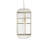 1 - Light Clear, Antique Brass Lantern Pendant