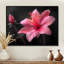 Rose, gris, élégant, simplicité, fuchsia - Fuschia, art mural-792179179-792179188