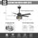 Vaczon Farmhouse Reversible 5-Blade Ceiling Fan With Light Kits And Remote Control