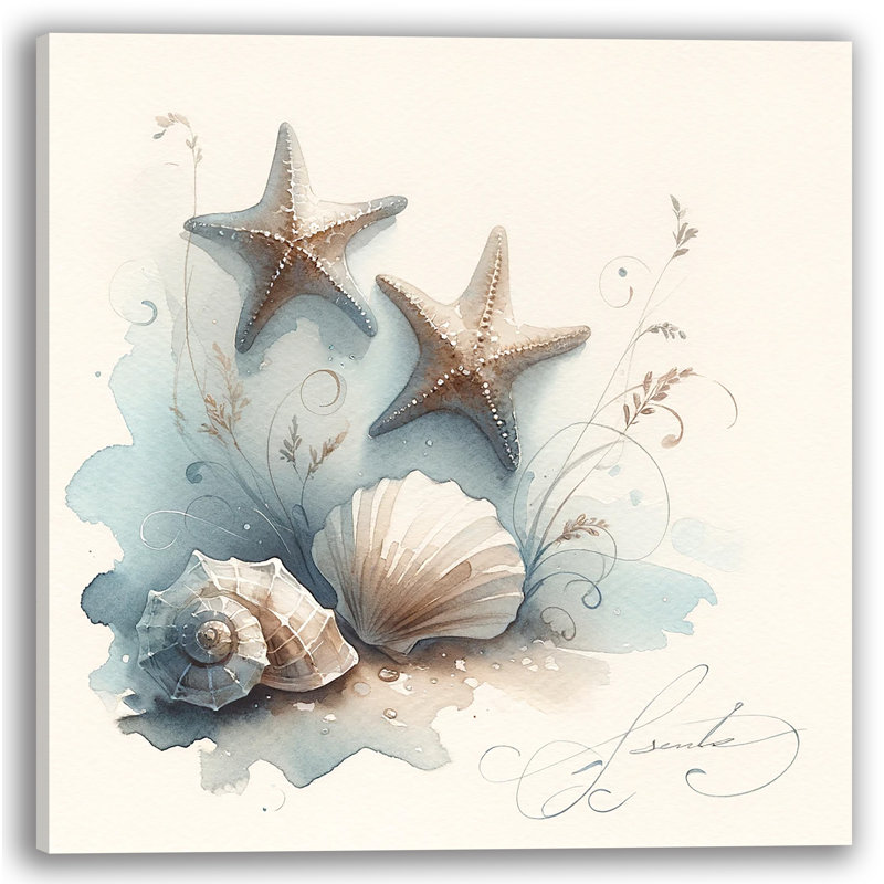 " Seashore Sentiments ", 12" H x 12" W x 1" D