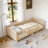 Twin Montessori Floor Bed with Slats and Safety Guardrails,-1249688694-1248051488