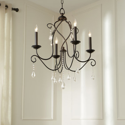 Style bougie classique/traditionnel 4 lumières lustre Madeira
