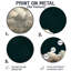 Décoration murale ronde en métal Fluffy White Clouds In The Sky - Paysages-195097354